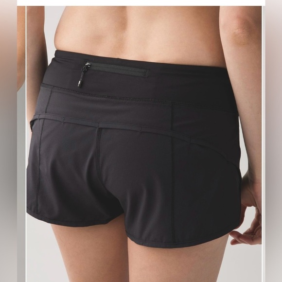 lululemon athletica Women's Black Speed Short - Picture 1 of 5